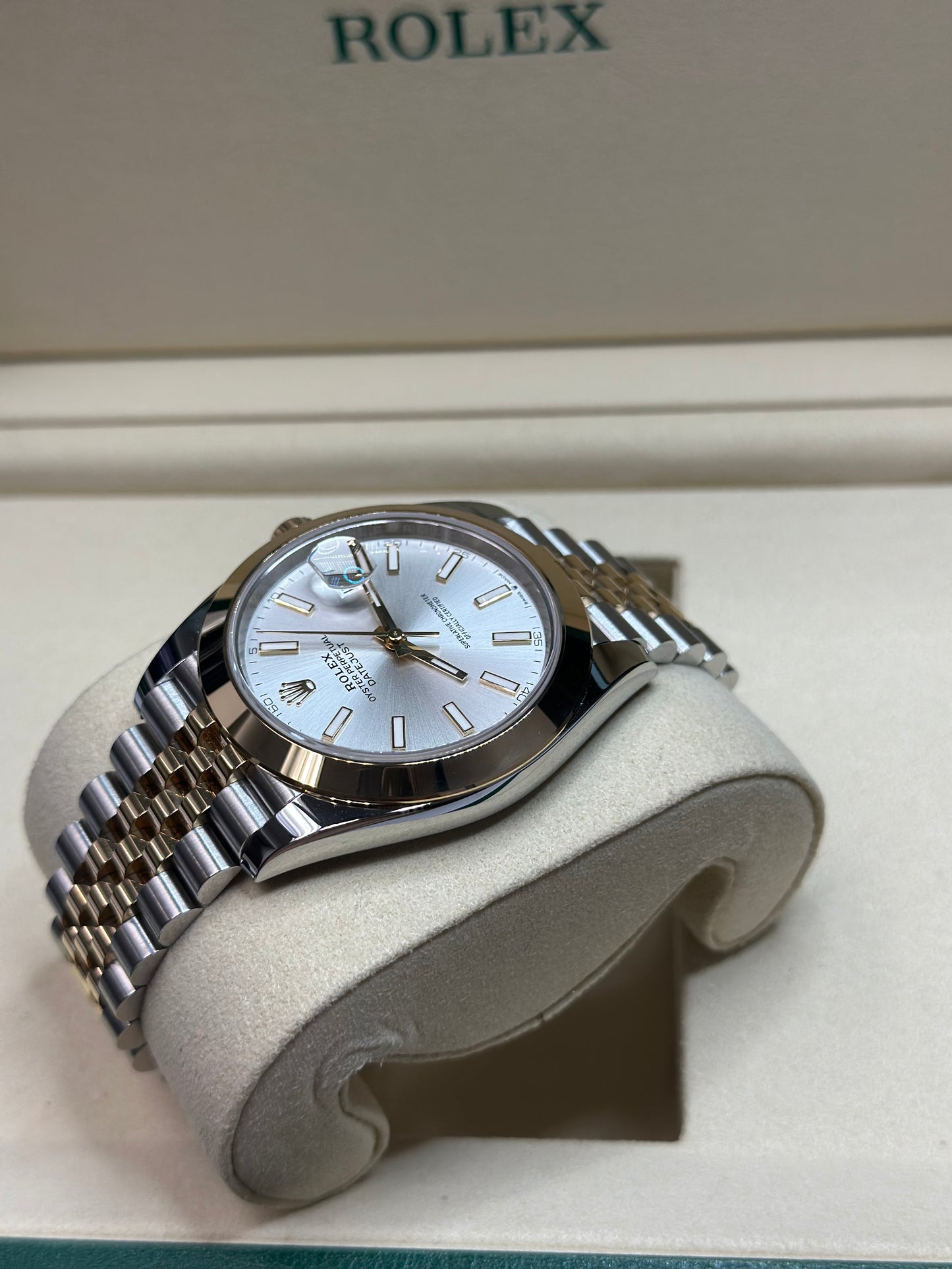 Rolex Datejust 41 Silver Index Dial on Jubilee 126303 Papers 2026