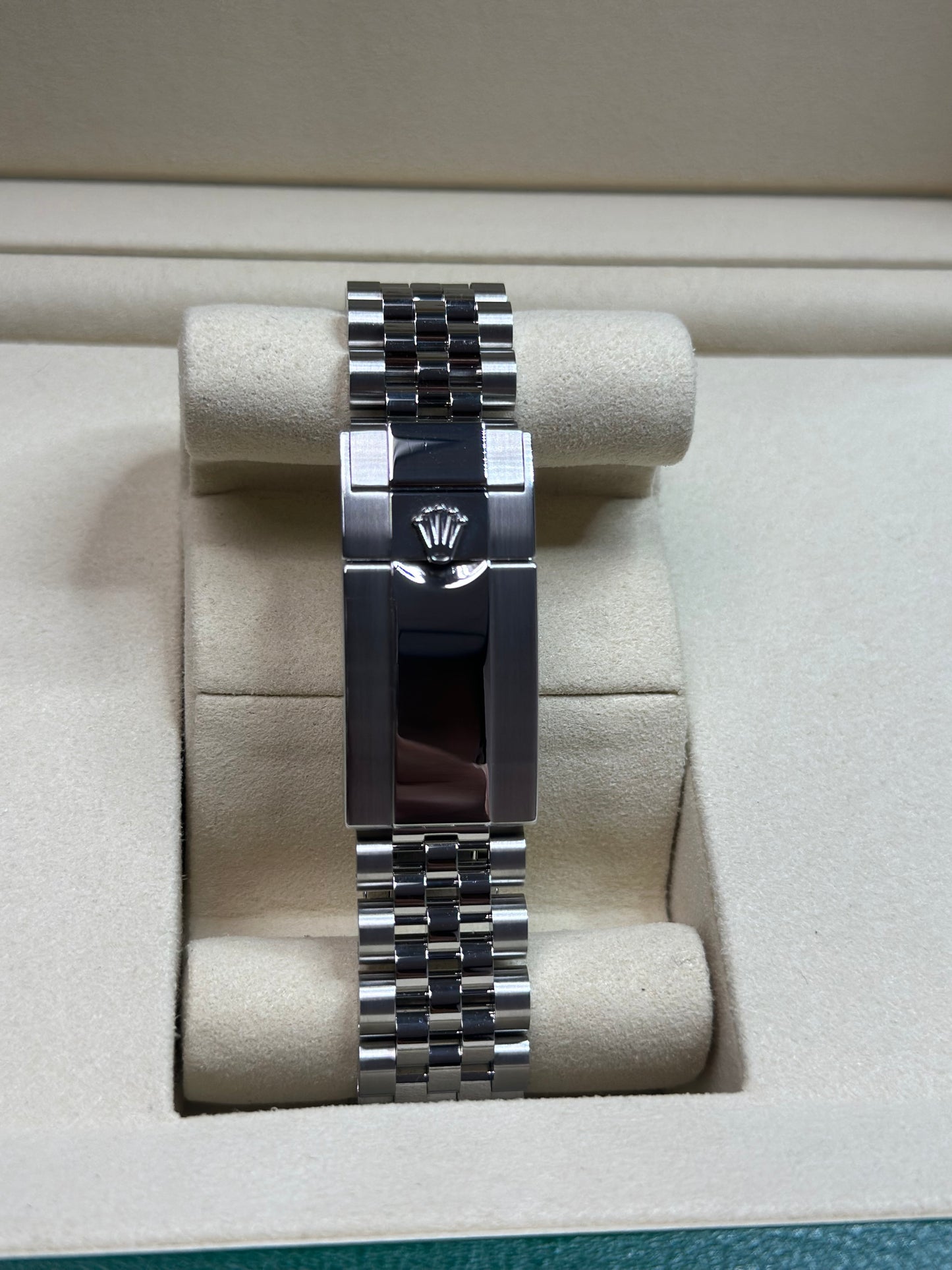 Rolex GMT-Master II Pepsi Black Dial on Jubilee 126710BLRO Papers 2023