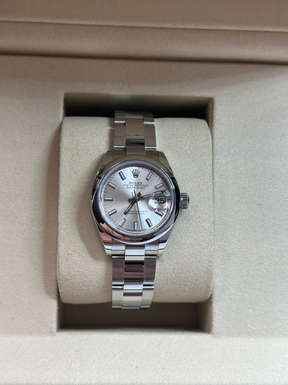 Rolex Datejust Lady Silver Index Dial on Oyster 279160 Papers 2021