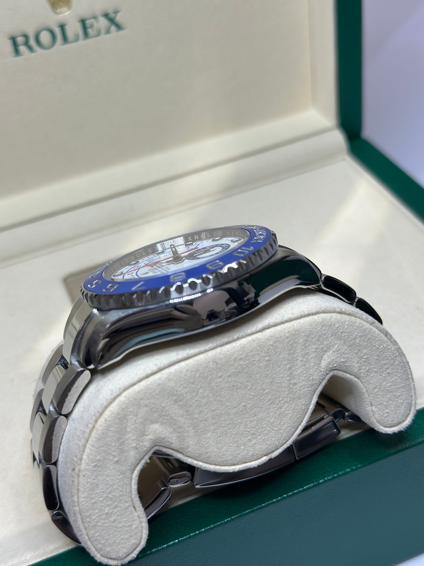 Rolex Yacht-Master II Matt White Dial on Oyster 116680 Card 2017