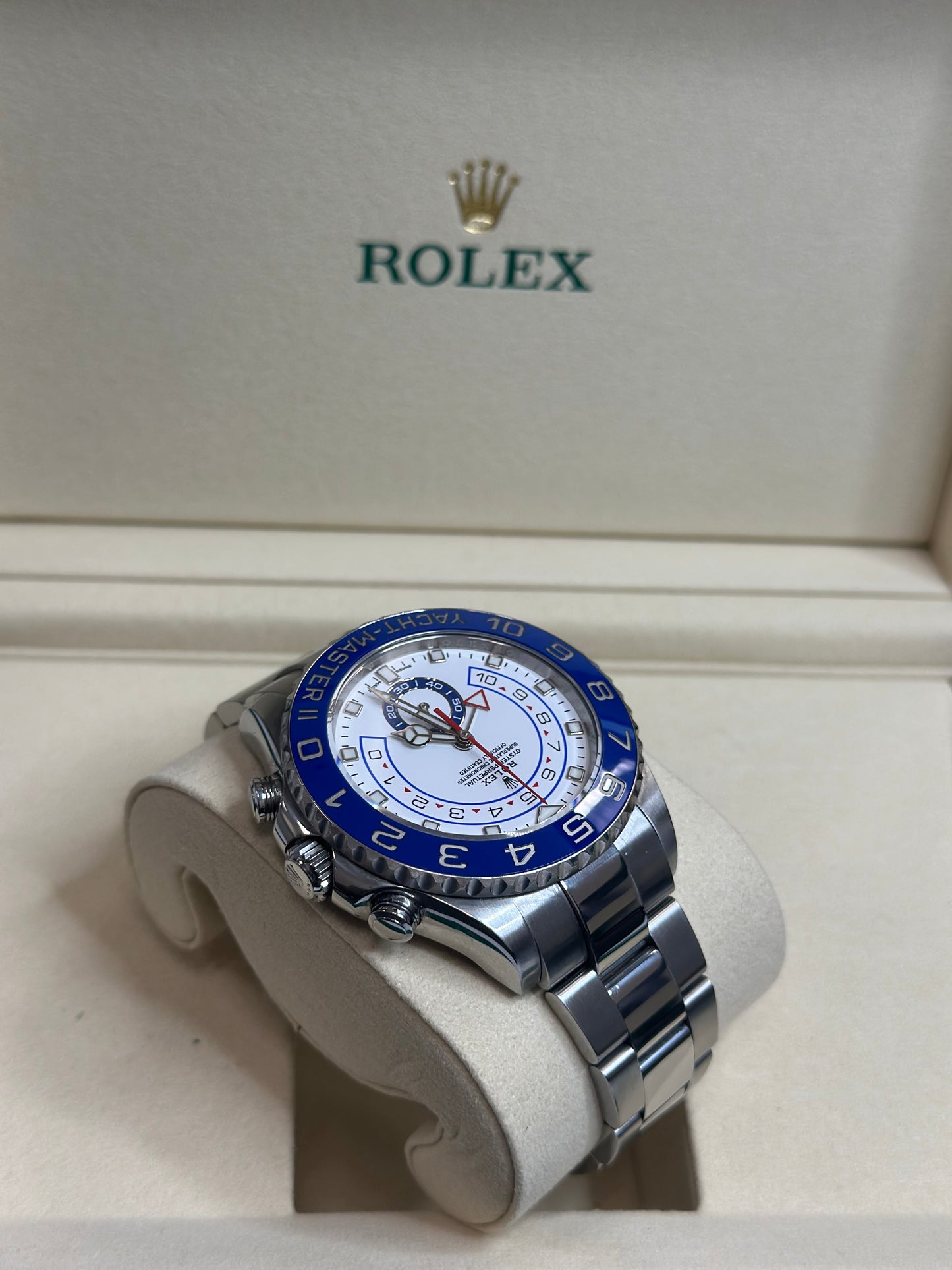 Rolex Yacht-Master II Matt White Dial on Oyster 116680 Papers 2020
