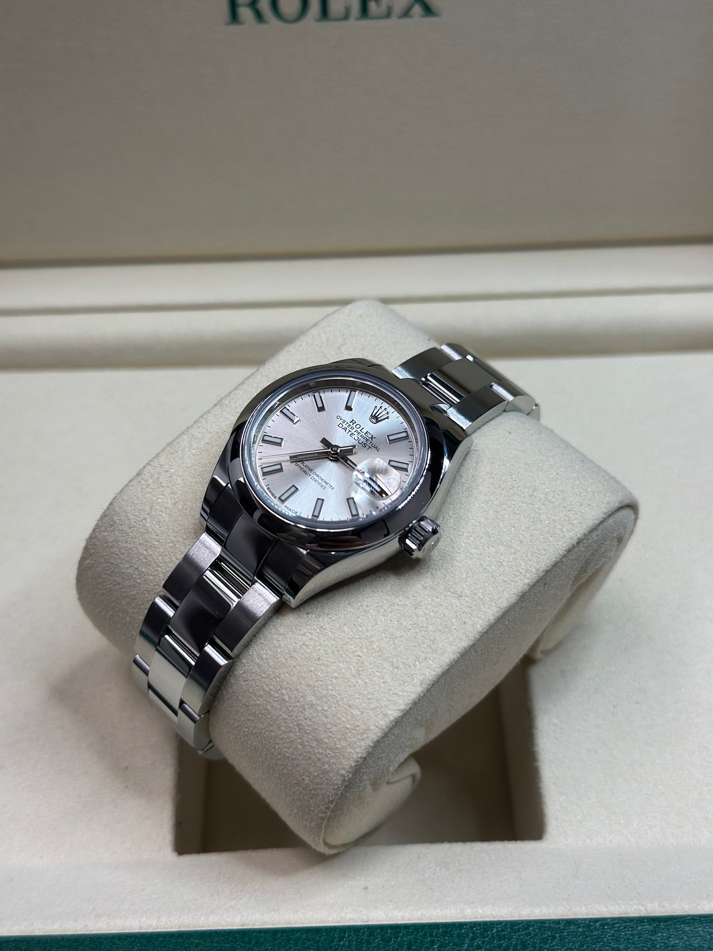 Rolex Datejust Lady Silver Index Dial on Oyster 279160 Papers 2021