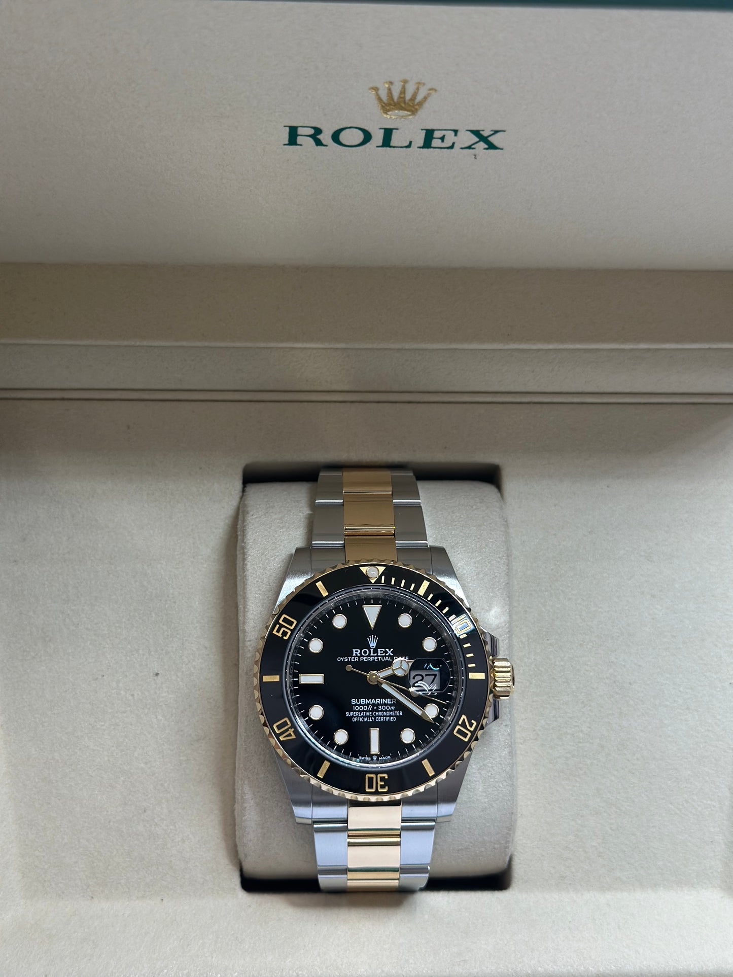 Rolex Submariner Black Dial on Oyster 126613LN Card 2021