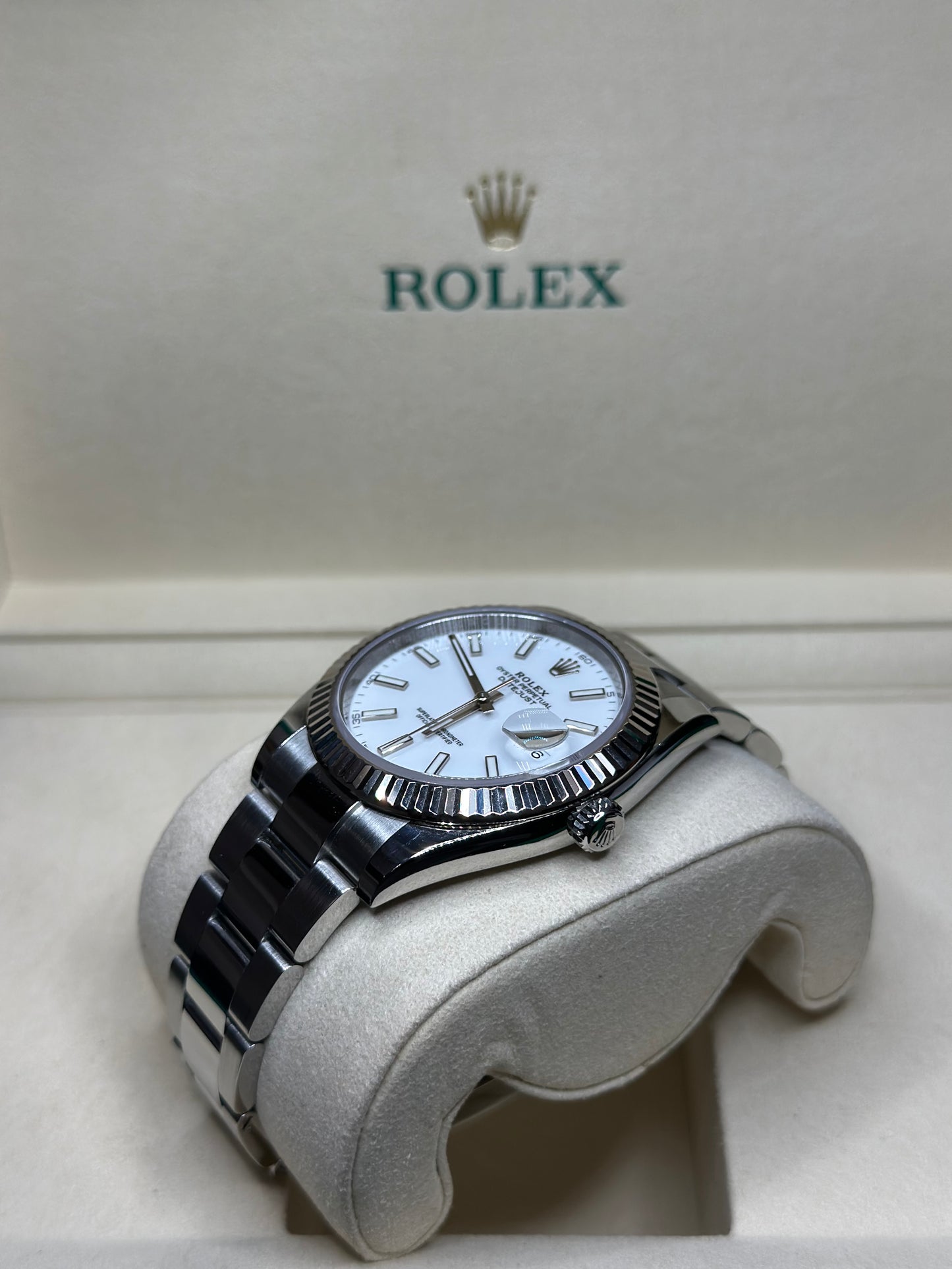 Rolex Datejust 41 White Index Dial on Oyster 126334 Complete 2022