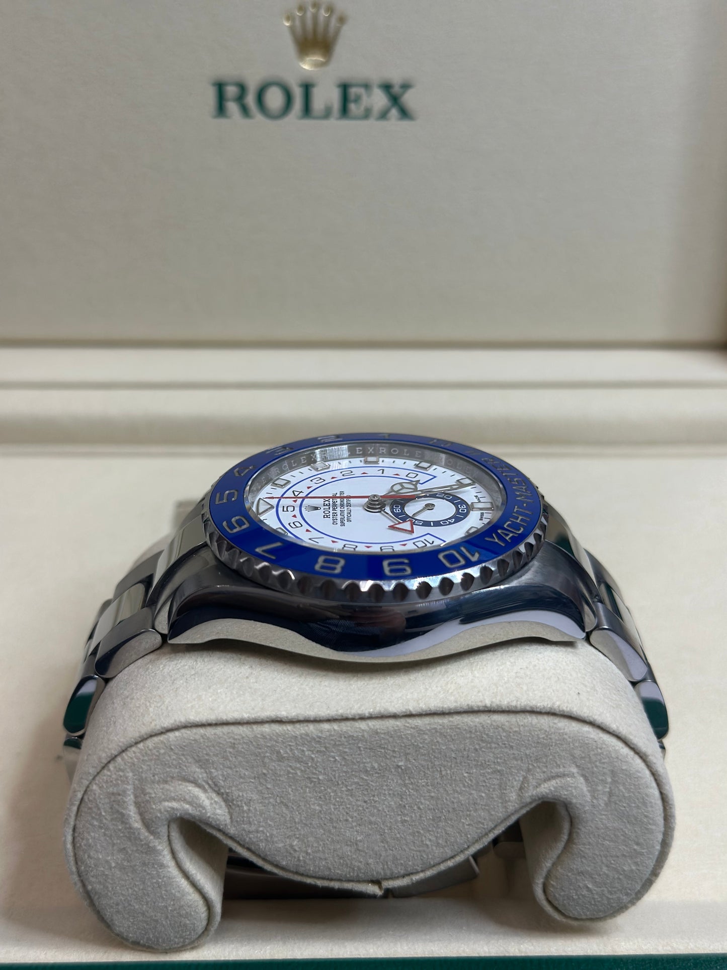 Rolex Yacht-Master II Matt White Dial on Oyster 116680 Papers 2020