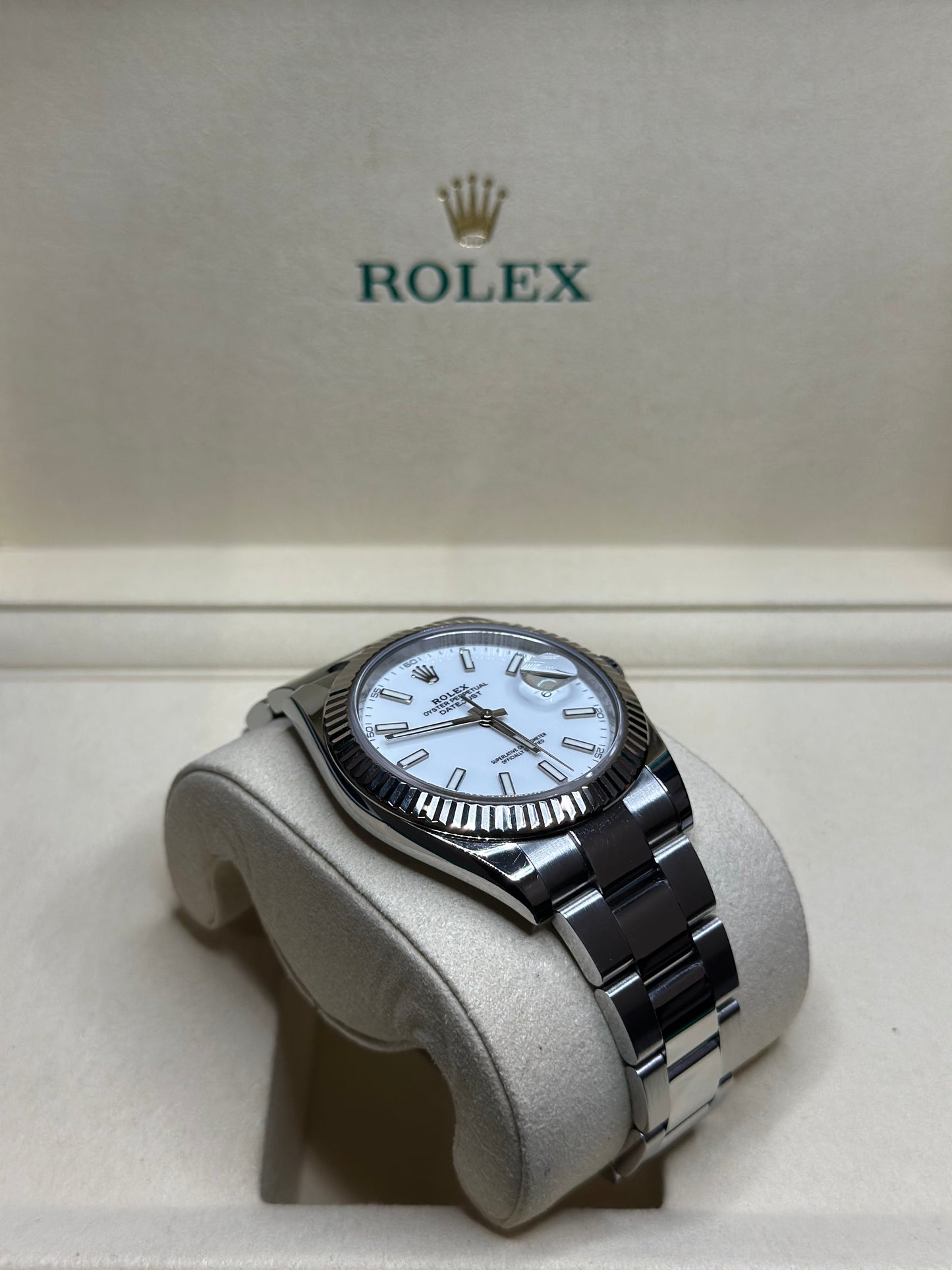 Rolex Datejust 41 White Index Dial on Oyster 126334 Complete 2022