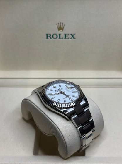 Rolex Datejust 41 White Index Dial on Oyster 126334 Complete 2022