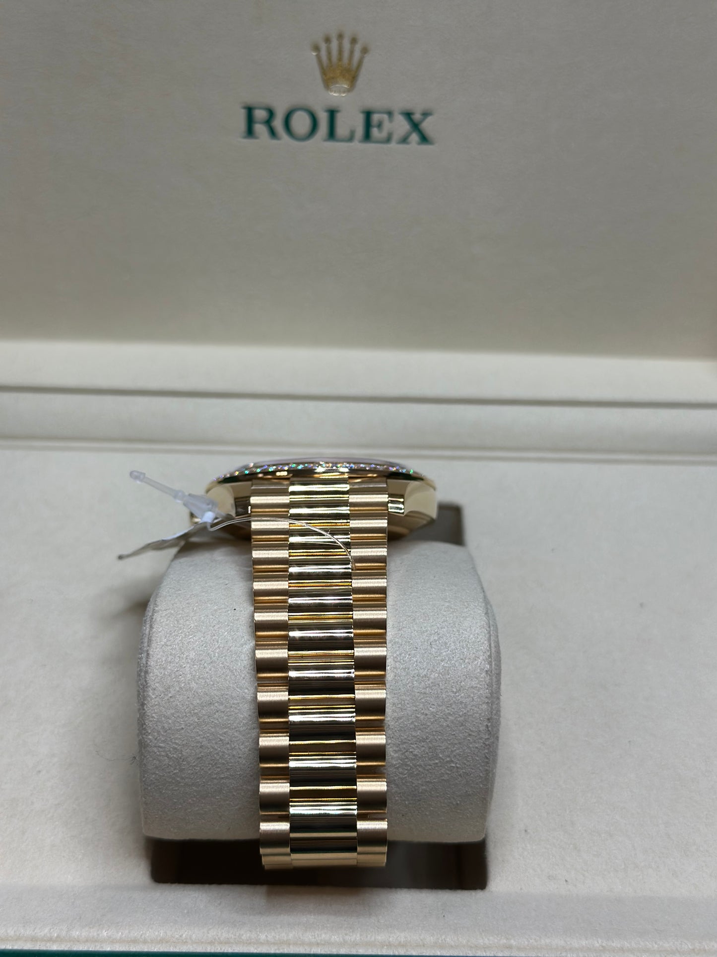 Rolex Day-Date 40 White Mother-Of-Pearl Dial on President 228348RBR Papers 2025