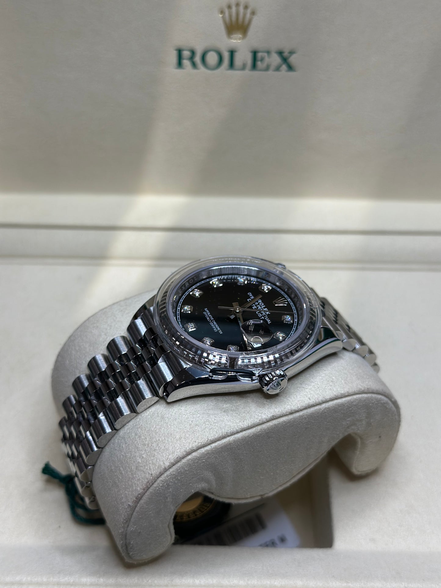 Rolex Datejust 36 Black Diamond Dial on Jubilee 126234 Papers 2025