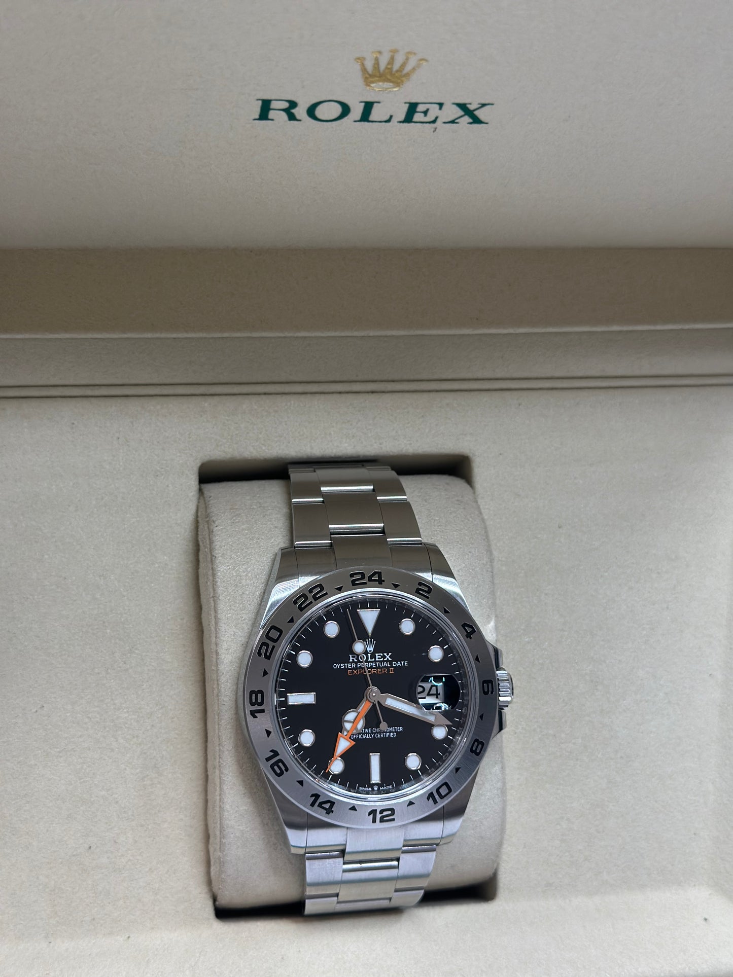 Rolex Explorer II Black Dial on Oyster 226570 Papers 2022