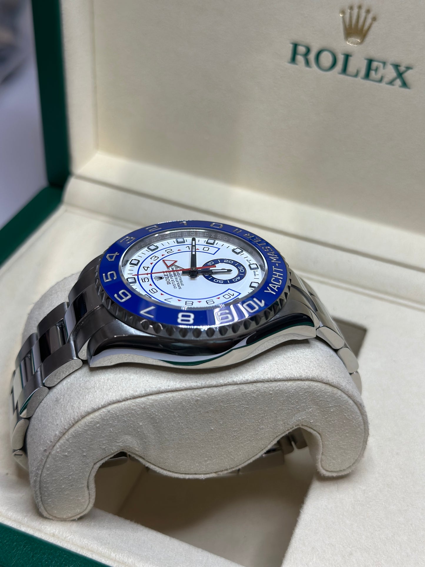 Rolex Yacht-Master II Matt White Dial on Oyster 116680 Card 2017