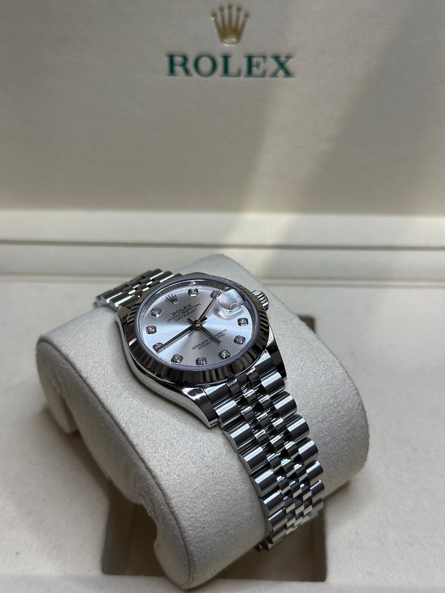Rolex Datejust 31 Silver Diamond Dial on Jubilee 278274 Papers 2025