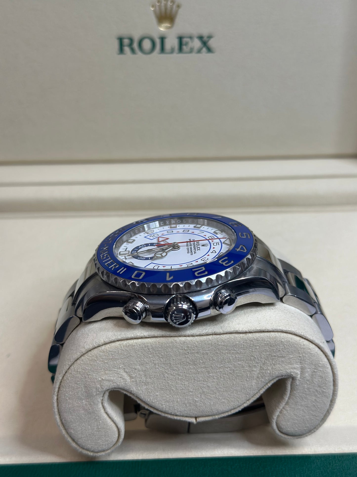 Rolex Yacht-Master II Matt White Dial on Oyster 116680 Papers 2020