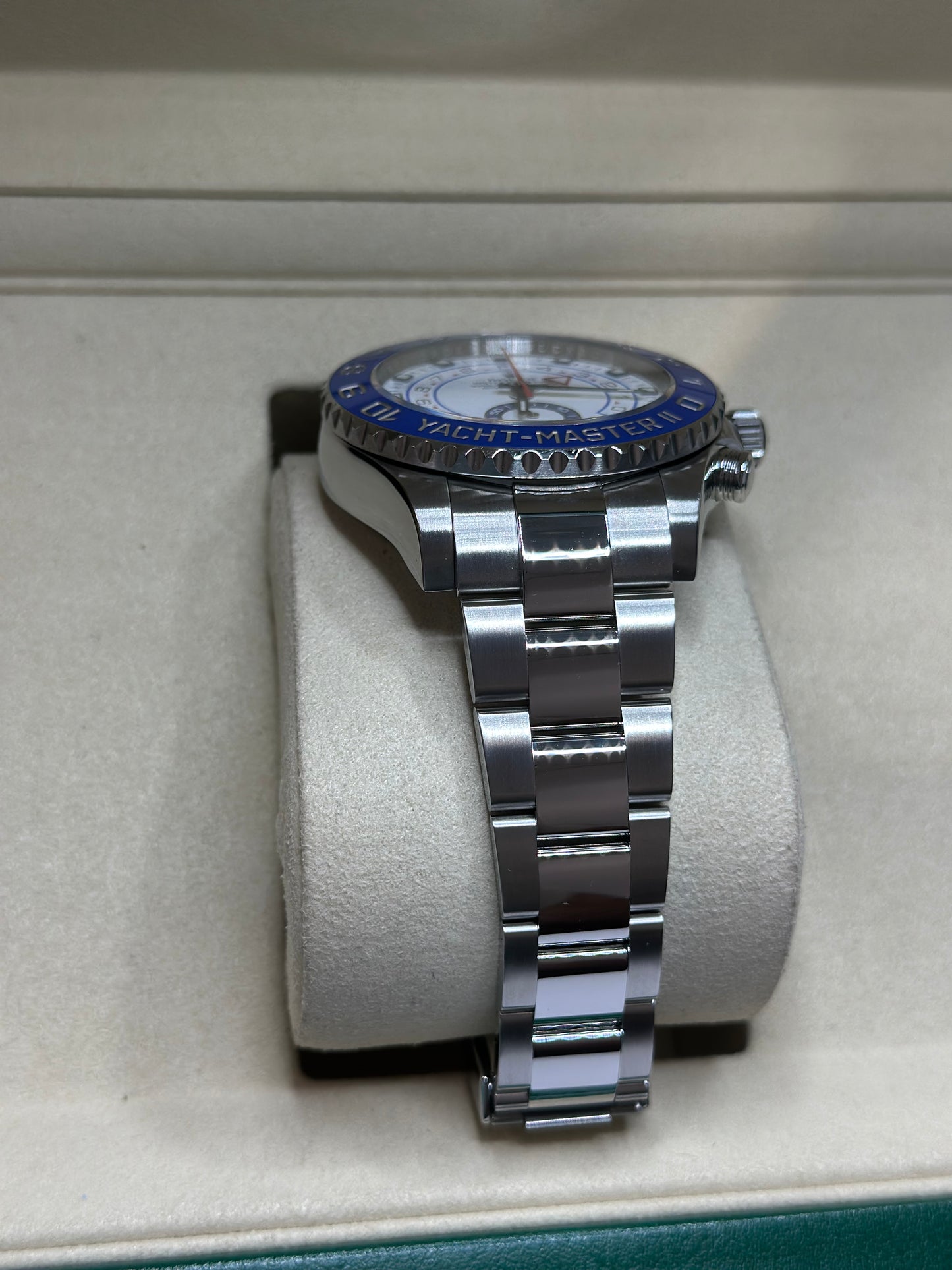 Rolex Yacht-Master II Matt White Dial on Oyster 116680 Card 2017